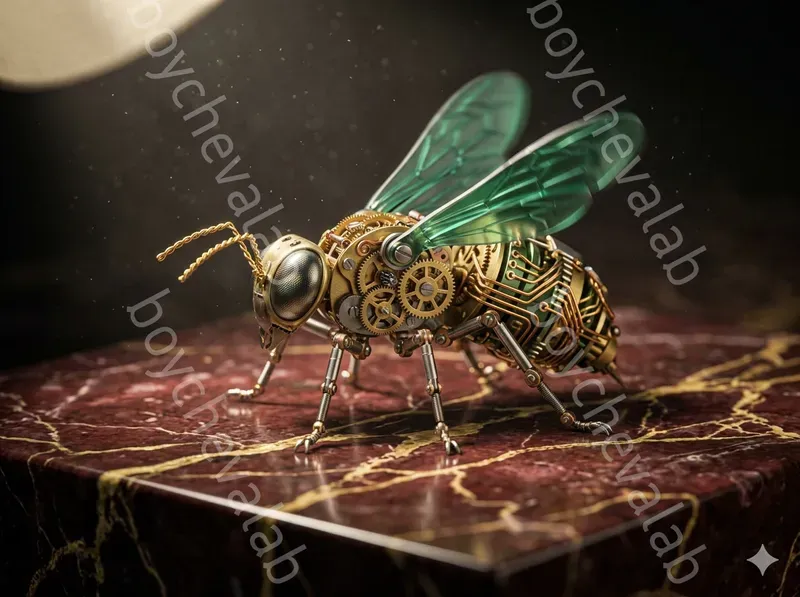 Steampunk Mechanical Insects Macros
