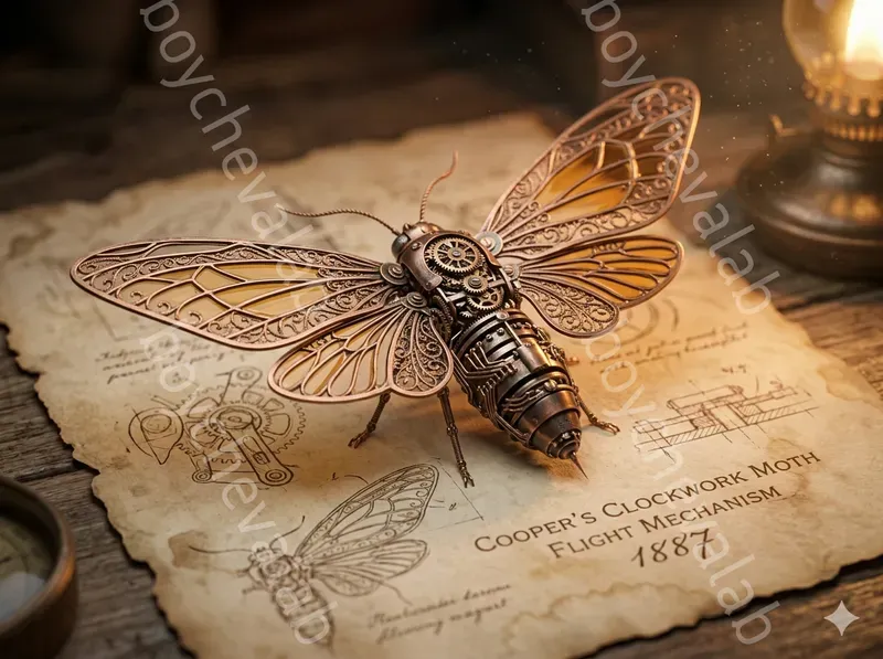 Steampunk Mechanical Insects Macros