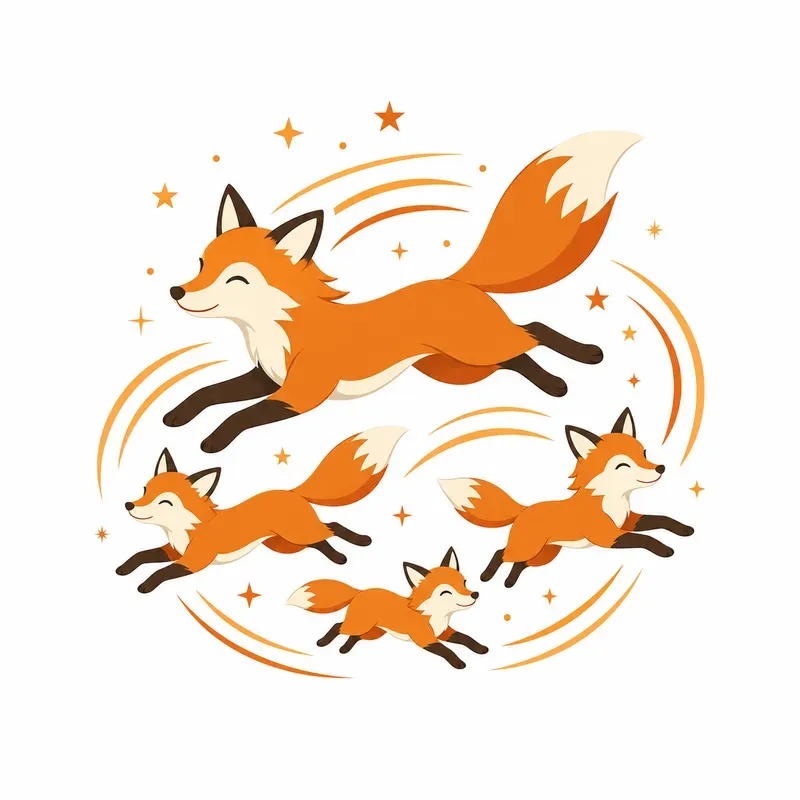 Magical Animal Family Vectors