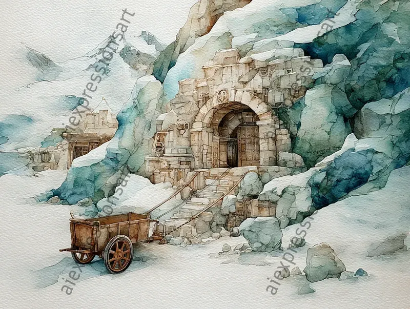 Vintage RPG Watercolor Locations