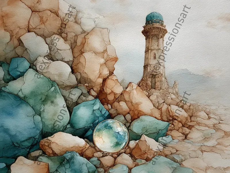 Vintage RPG Watercolor Locations
