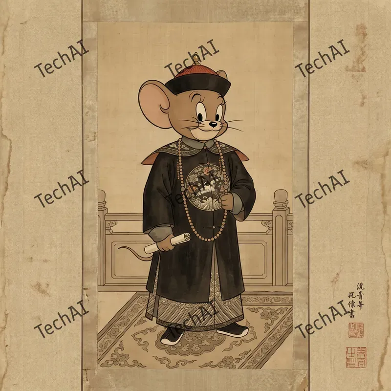 Qing Dynasty Imperial Cartoon Art