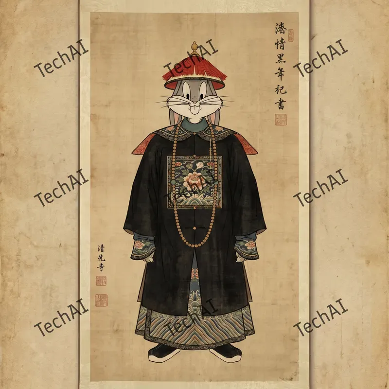 Qing Dynasty Imperial Cartoon Art