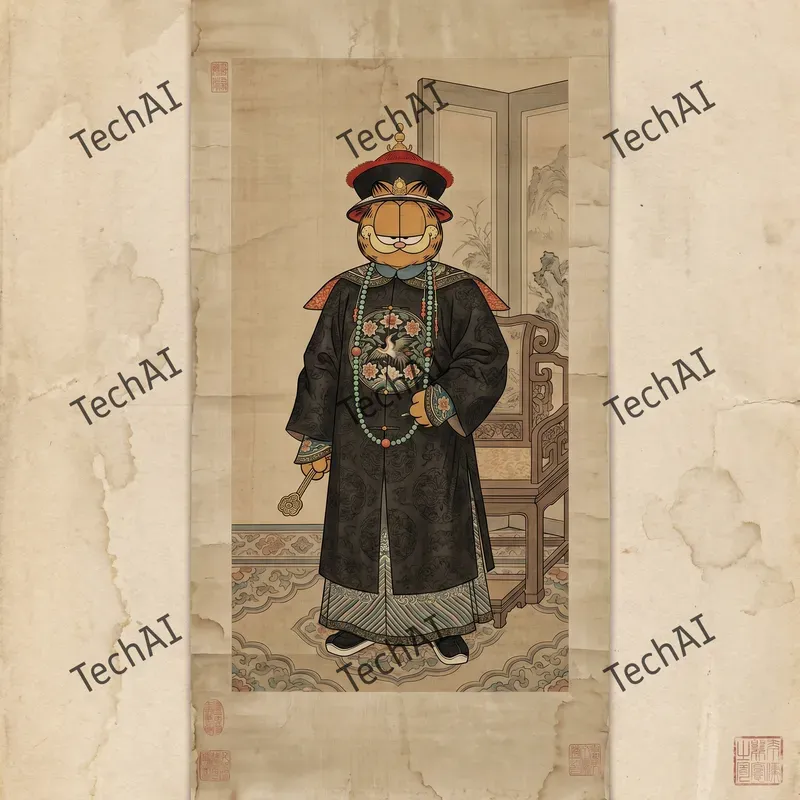 Qing Dynasty Imperial Cartoon Art