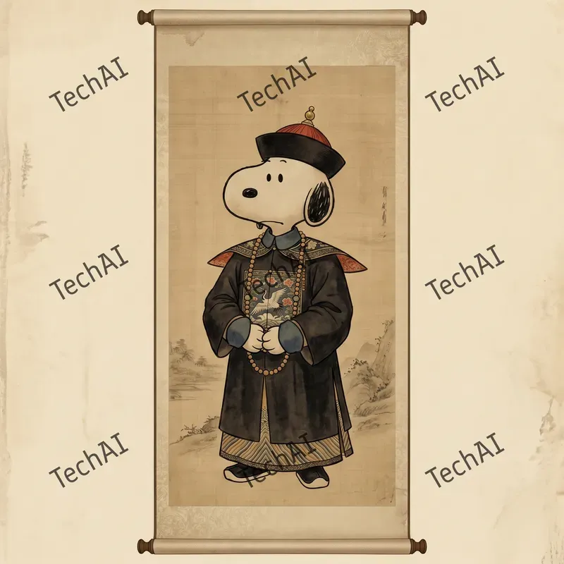 Qing Dynasty Imperial Cartoon Art