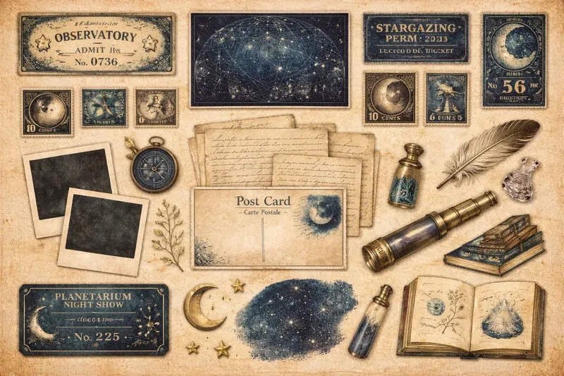 Vintage Junk Journal Ephemera Sets