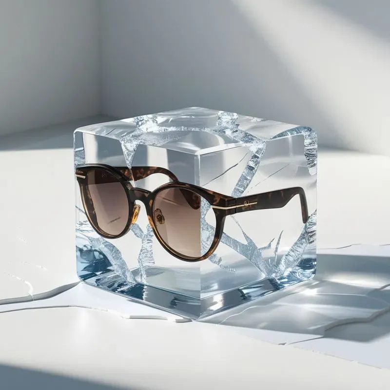 Luxury Products In Artistic Ice Cubes