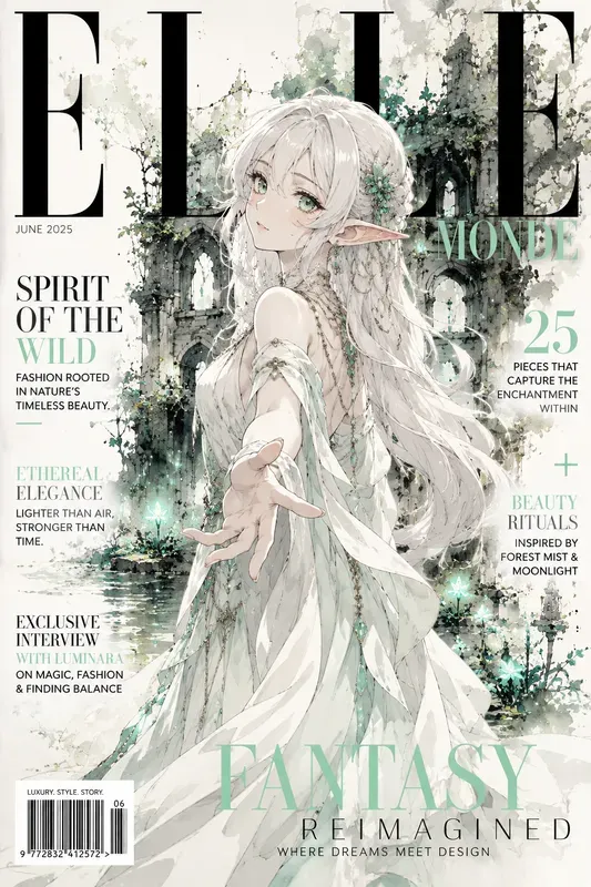 Mixed Media Anime Magazine Covers