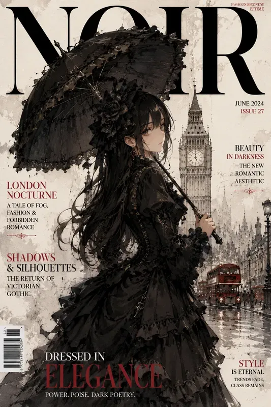 Mixed Media Anime Magazine Covers