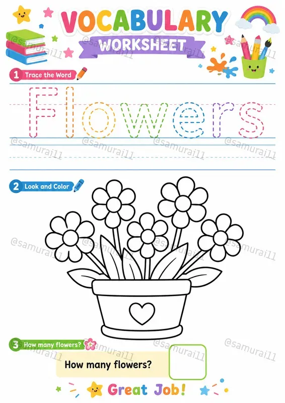 A4 Printable Vocabulary Worksheet Makers