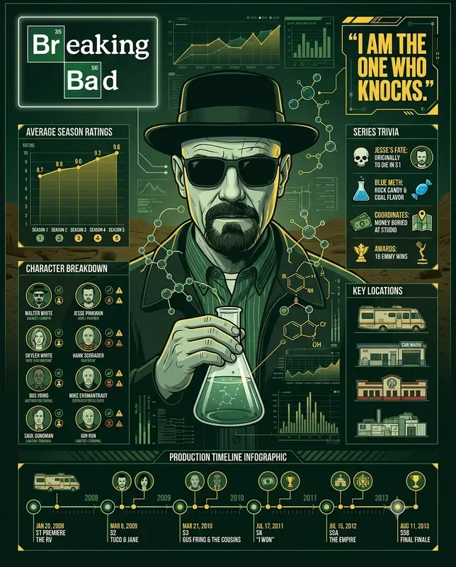 Anime Tv Infographic Posters