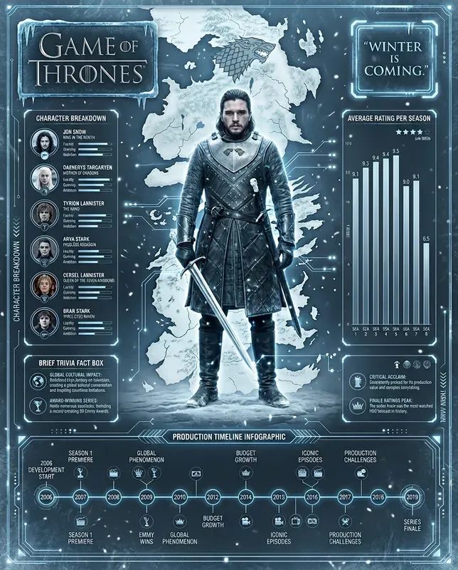 Anime Tv Infographic Posters
