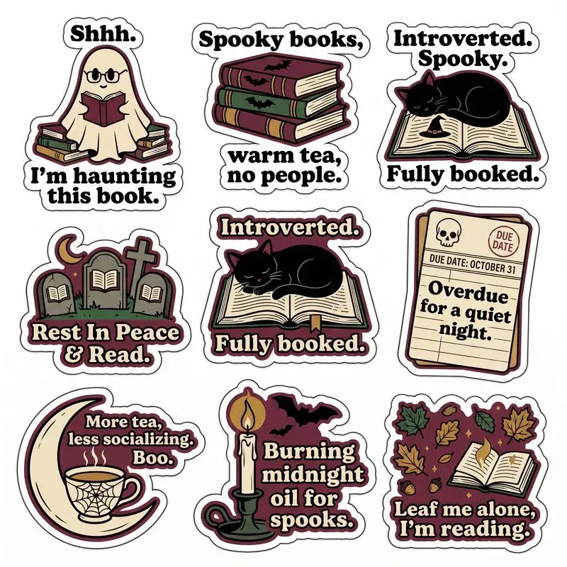 Funny Halloween Sticker Sheets