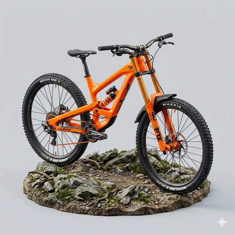 Ultradetailed 3D Isometric Mountain Bikes