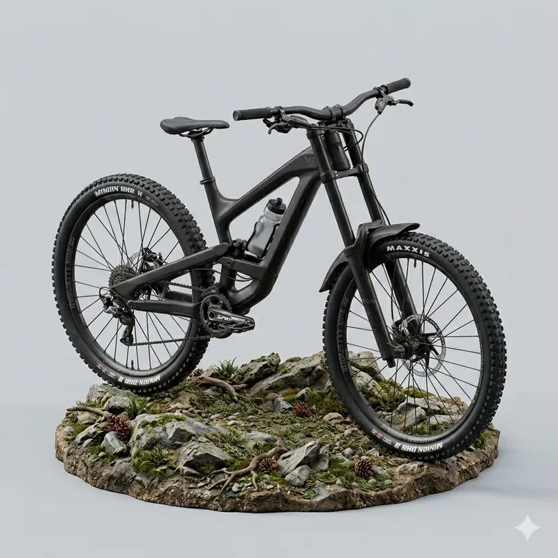 Ultradetailed 3D Isometric Mountain Bikes