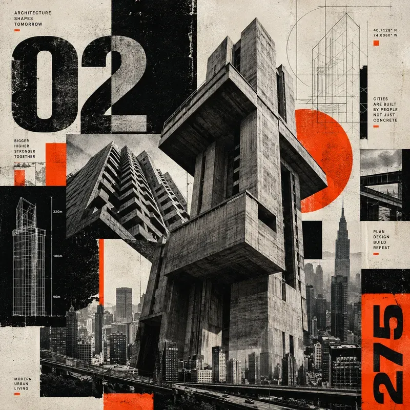 Neo Brutalist Collage Labs