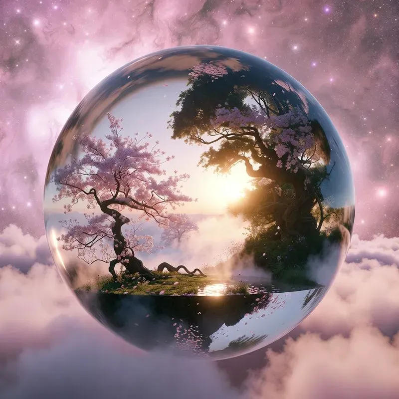 Miniature Worlds In Glass Spheres