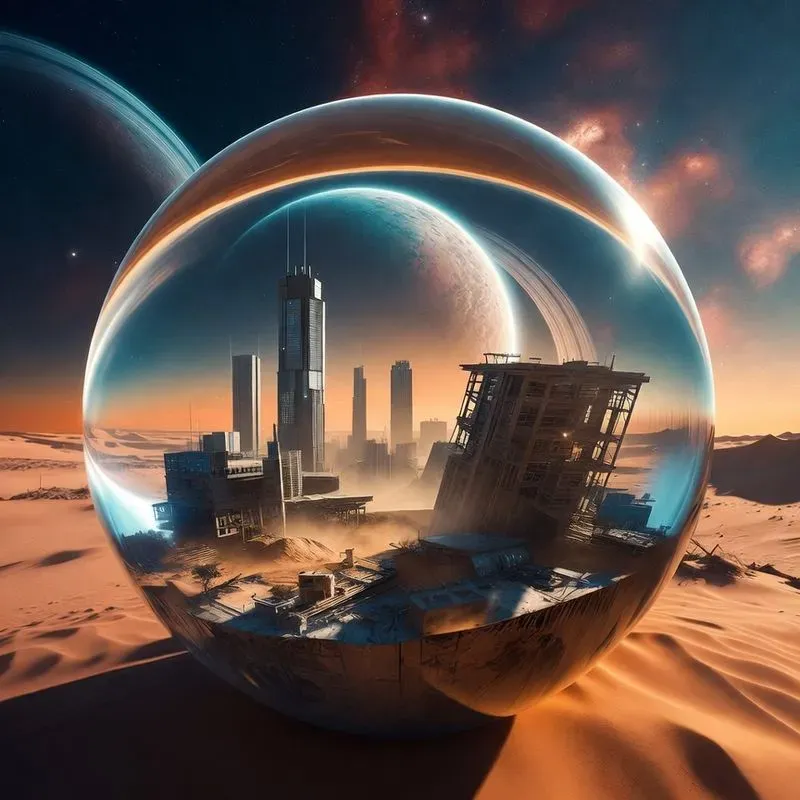 Miniature Worlds In Glass Spheres