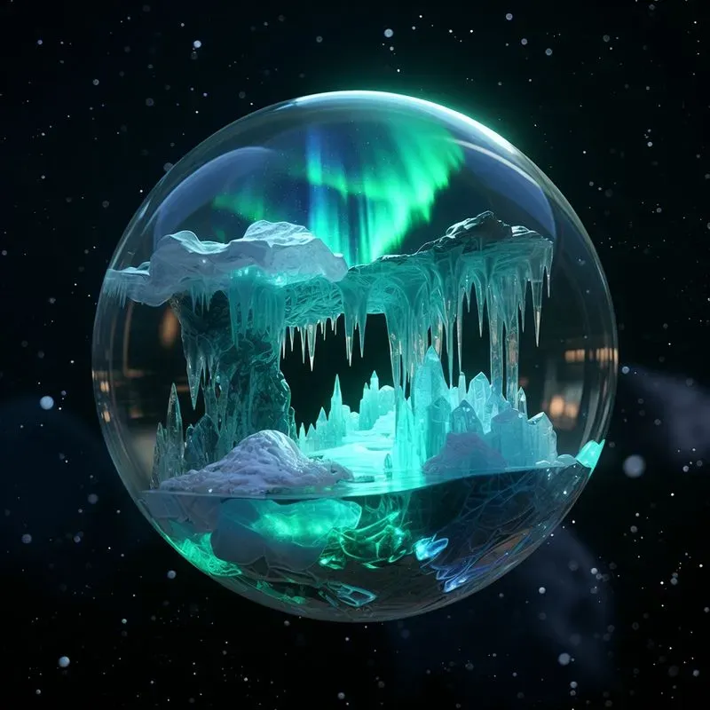 Miniature Worlds In Glass Spheres
