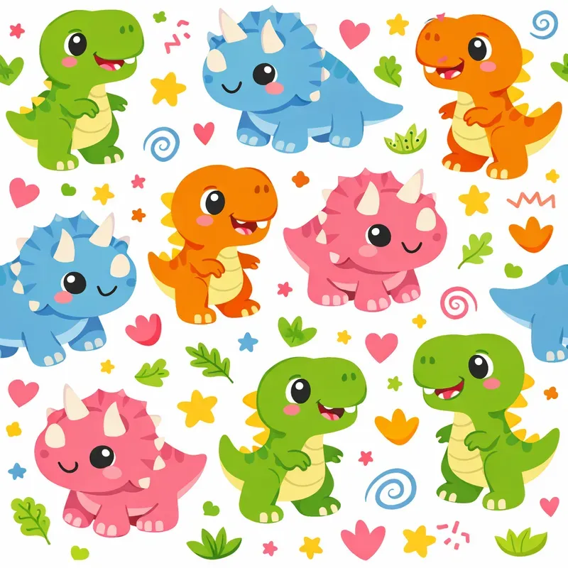 Playful Kawaii Cartoon Pattern Generator