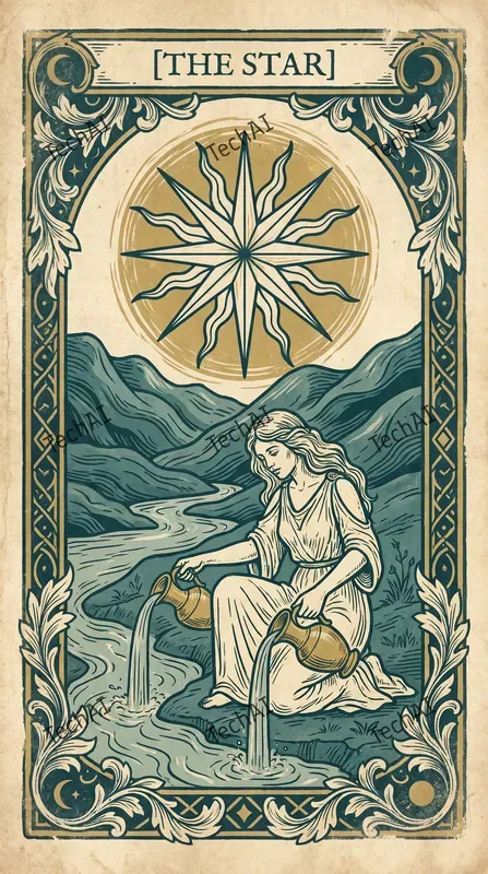 Vintage Woodcut Tarot Illustrations