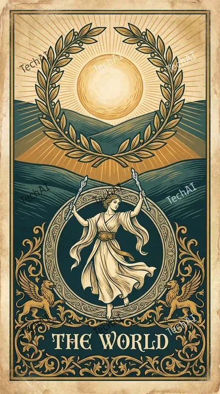 Vintage Woodcut Tarot Illustrations
