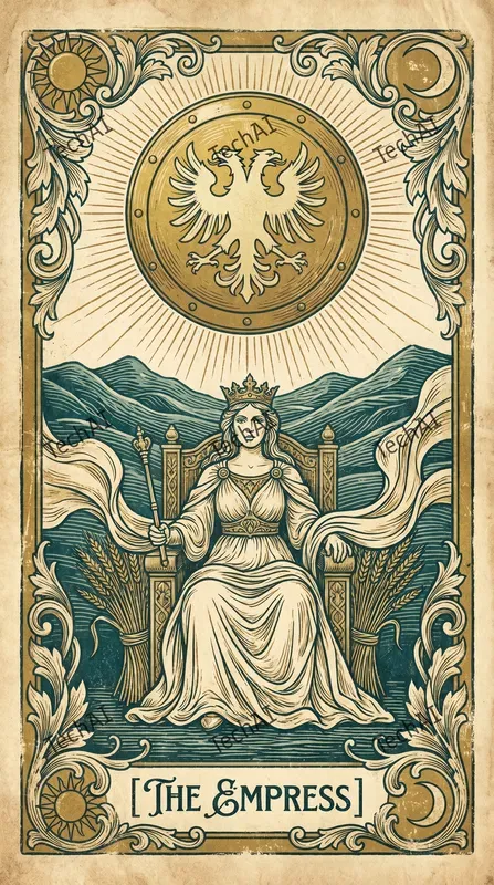 Vintage Woodcut Tarot Illustrations
