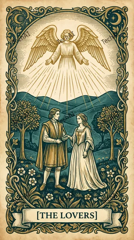Vintage Woodcut Tarot Illustrations