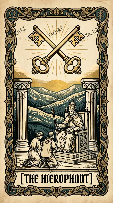 Vintage Woodcut Tarot Illustrations