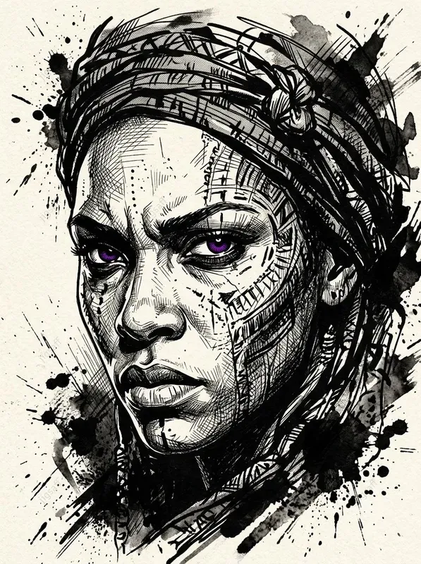 Vivid Accent Graphic Novel Portraits