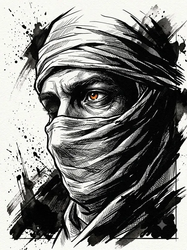 Vivid Accent Graphic Novel Portraits