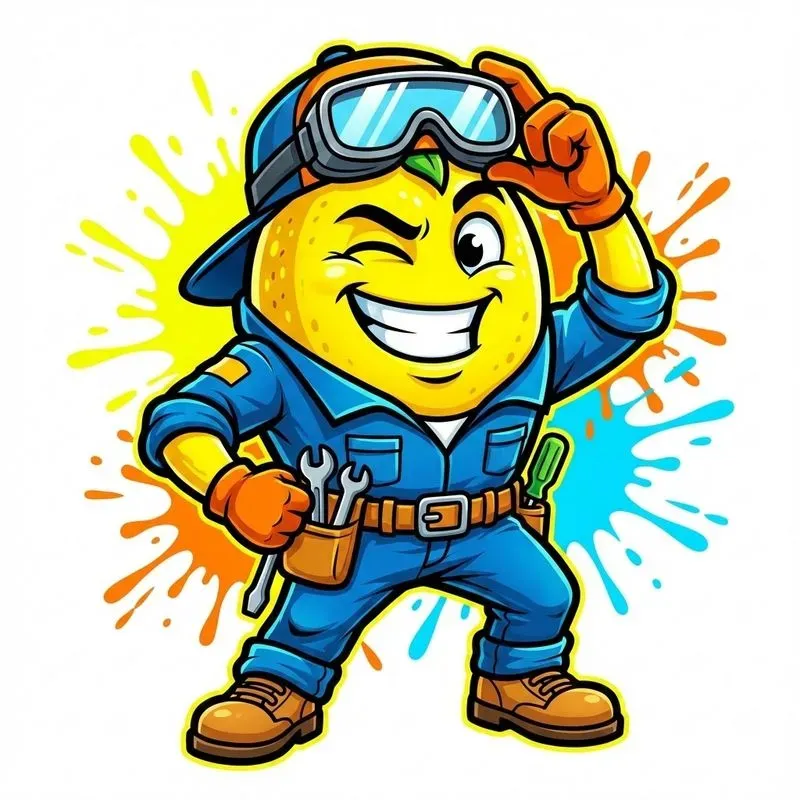 Playful Fruit Mascots In Professional