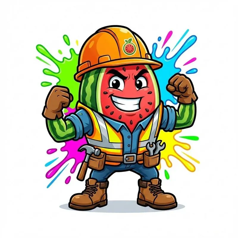 Playful Fruit Mascots In Professional