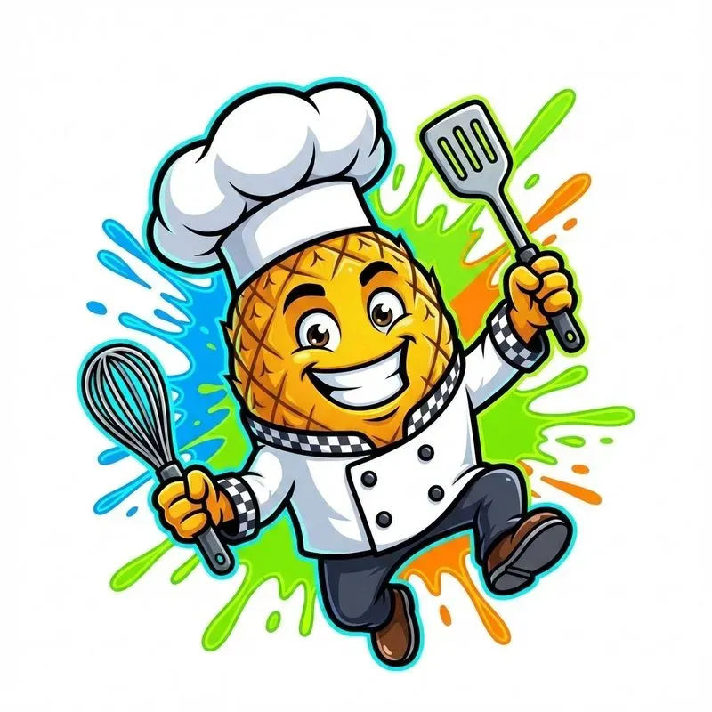 Playful Fruit Mascots In Professional