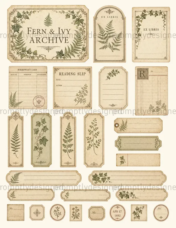 Botanical Library Ephemera