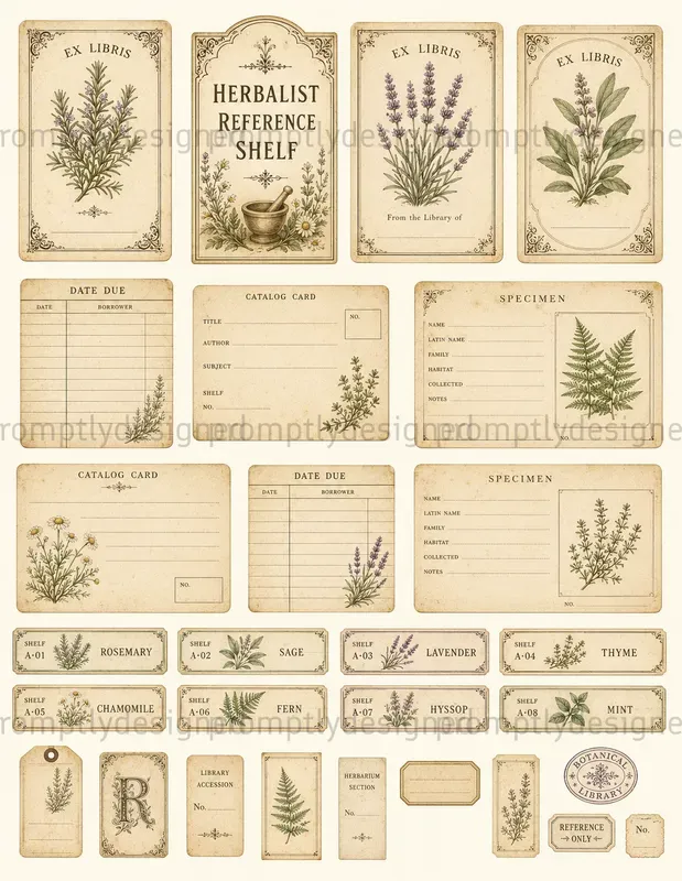 Botanical Library Ephemera