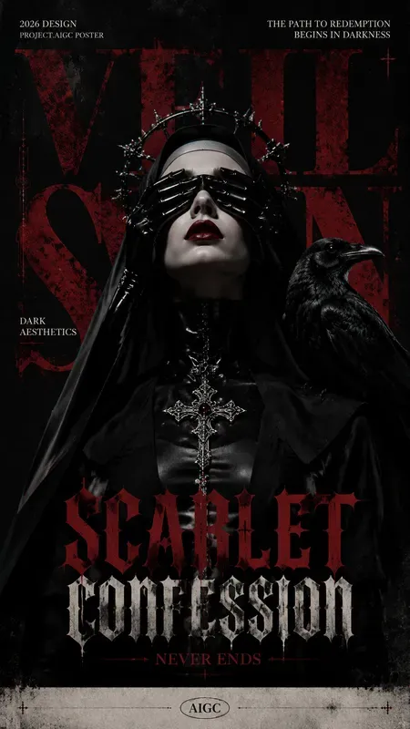Dark Gothic Aigc Posters