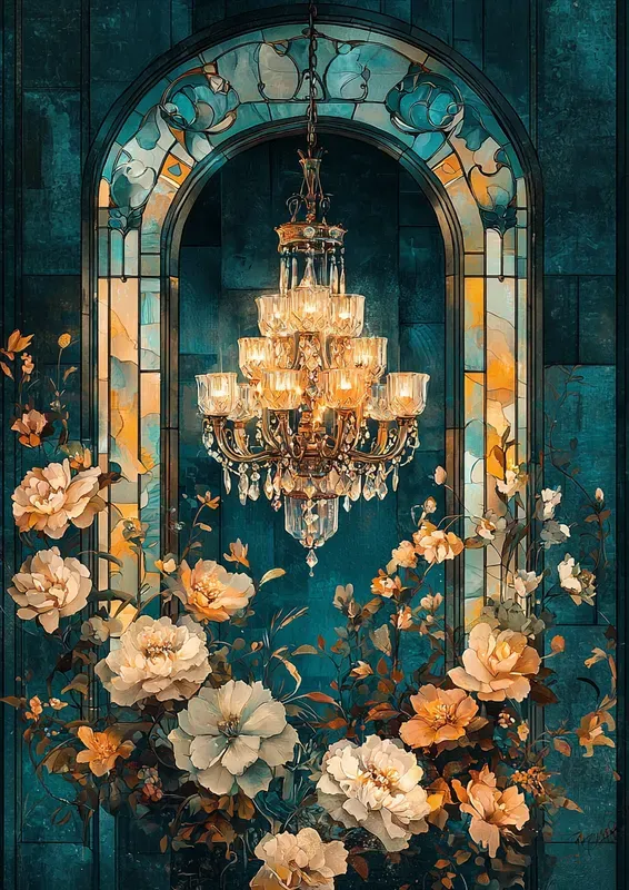 Crystal Collage Stained Glass Pages