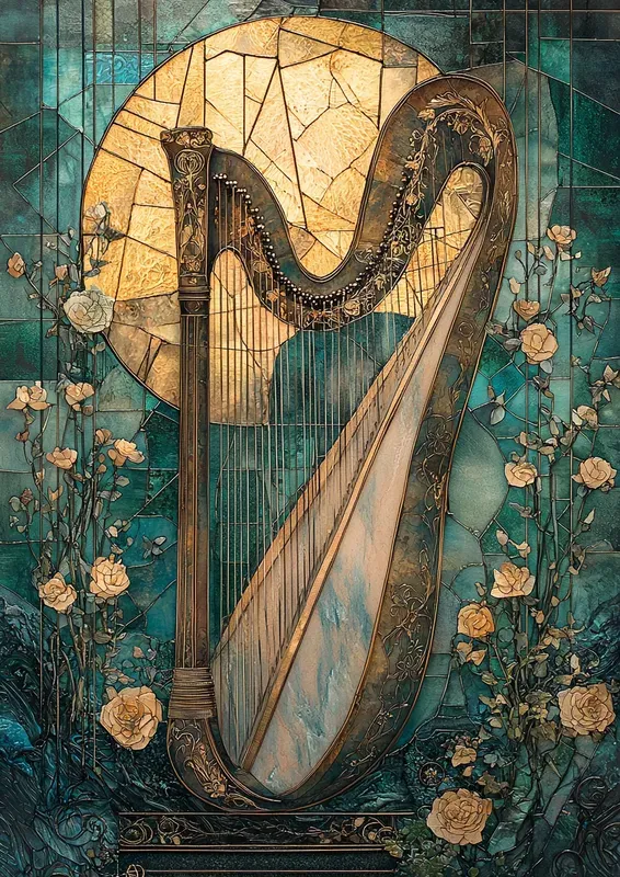 Crystal Collage Stained Glass Pages