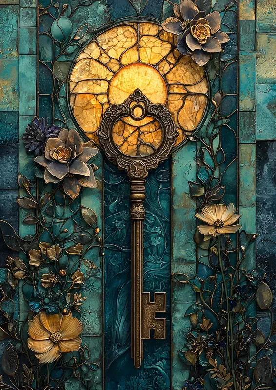 Crystal Collage Stained Glass Pages