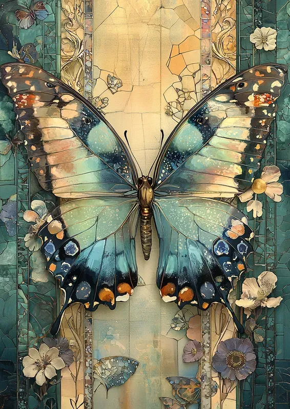 Crystal Collage Stained Glass Pages