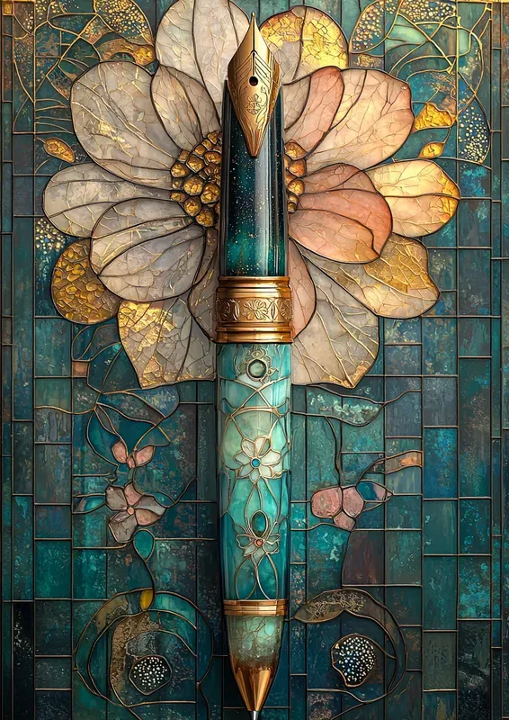 Crystal Collage Stained Glass Pages