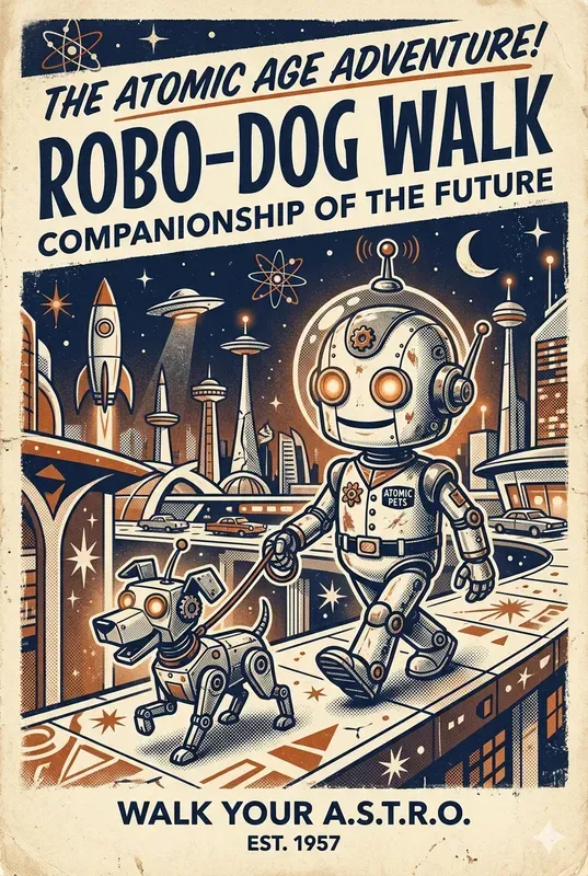 1950s Retro Robot Streetwear Masters