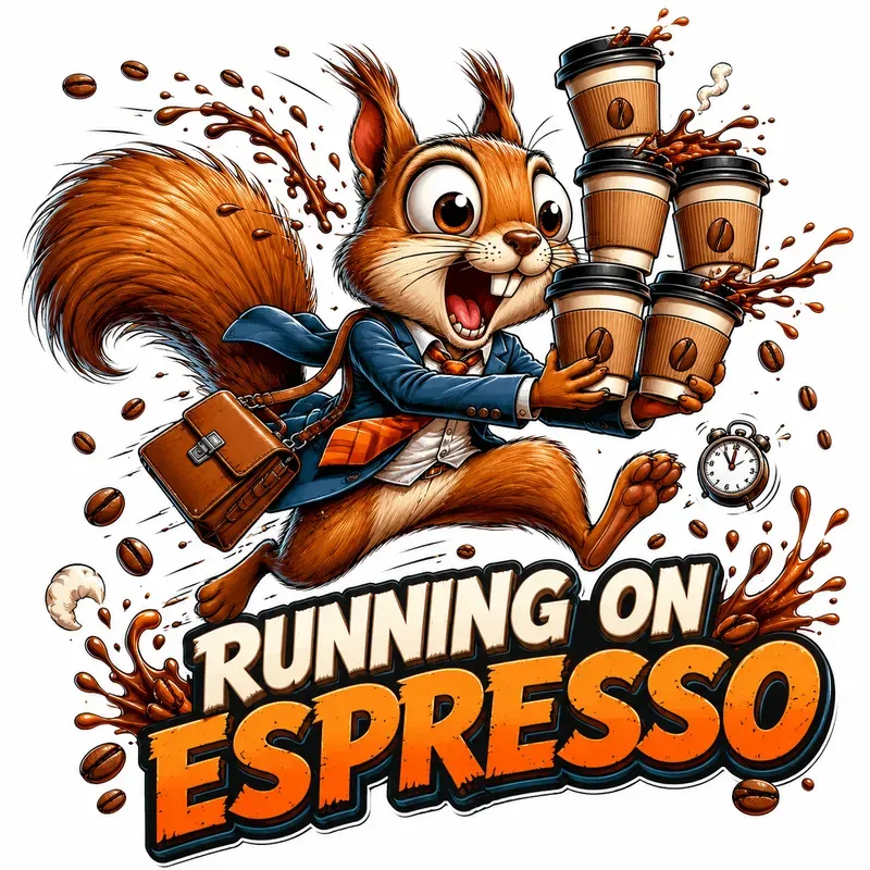 Funny Coffee Animal Cartoons