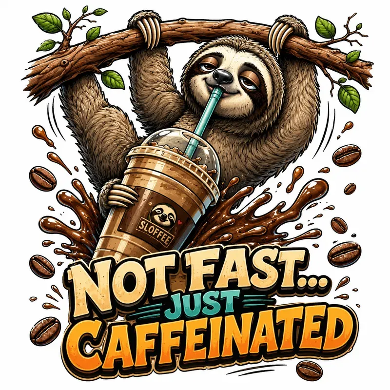 Funny Coffee Animal Cartoons