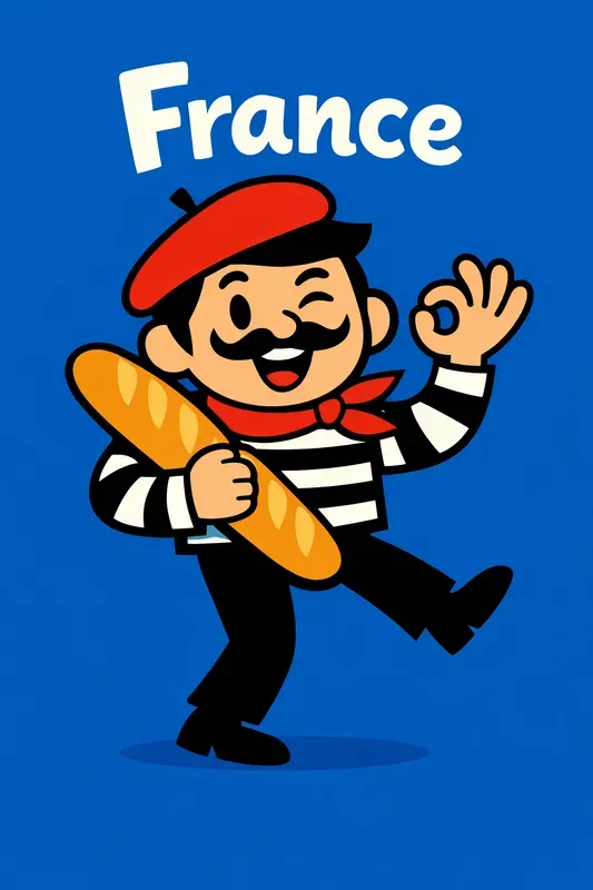 Country Cartoon Characters