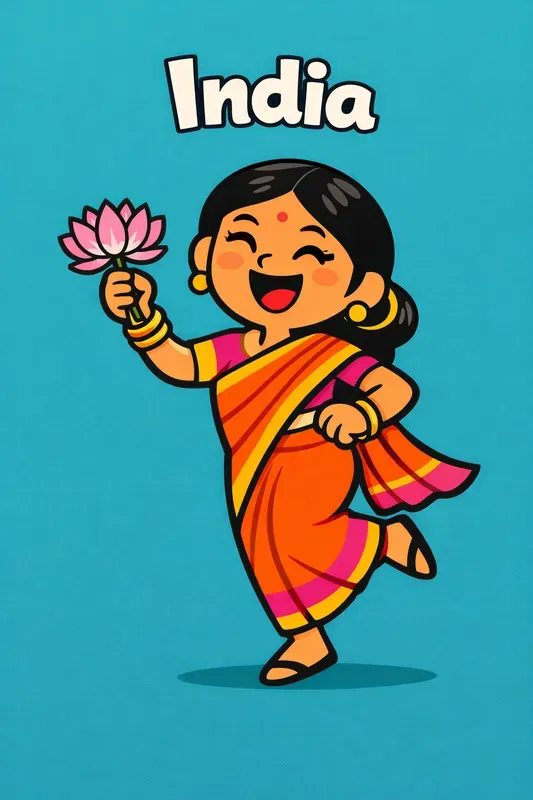 Country Cartoon Characters