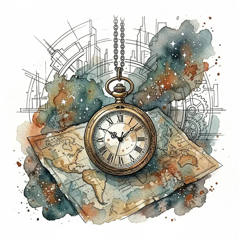 Watercolor Cyberpunk Illustrations