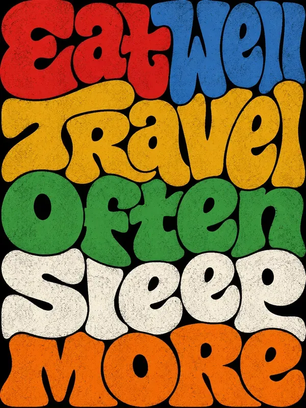Retro Chunky Lettering Quote Designs
