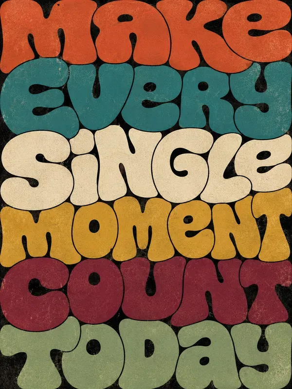 Retro Chunky Lettering Quote Designs